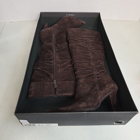 Kenneth Cole "GO OUT" Suede RIDING Boots, Color BARK, SIZE 7.5 MEDIUM - Picture 10 of 11